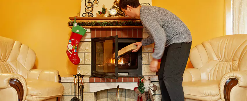 Rusted Metal Fireplace Restoration in Missoula, Montana